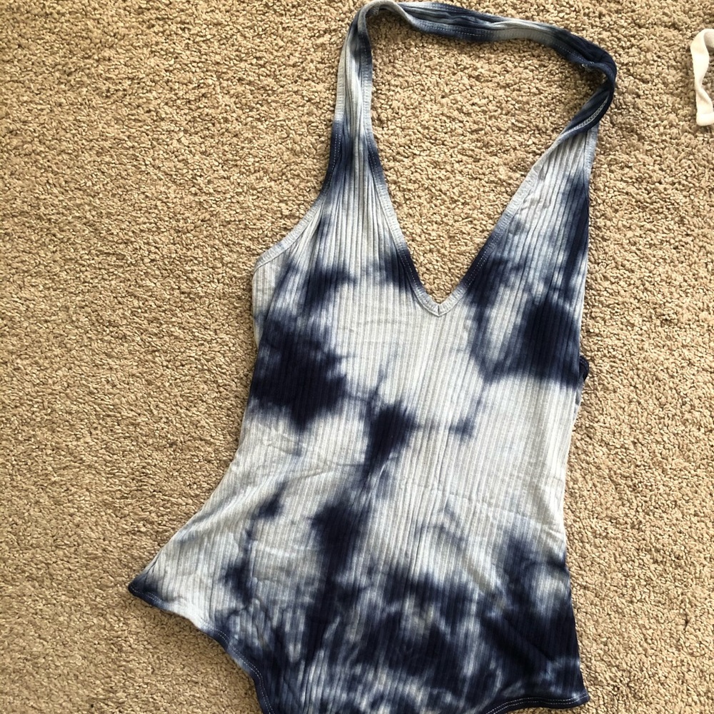 Tie dye cotton body suit